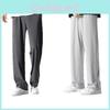 Herren Sommer Ice Silk Jogginghose mit Mikro-Elastizität für lässige Jugendmode