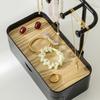 Doppelschichtig mit Schubladen Ohrring-Präsentationsständer Halskette Ring Aufbewahrungs-Organizer Ständer Schmuckaufhänger Halter Organizer Ständer Ablage