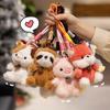 Wholesale Soft Plush Cute Animal Pendant Dolls - Panda Fox Sloth Cat Dinosaur Bunny Capybara Pig Stuffed Toys for Children Gifts