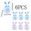 6 Pieces Easter Colorful Eggs Basket Filler Reusable Lightweight Party Decor Ornament for