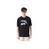 Anta Knitted Pullover Comfortable Casual Round Neck Short Sleeve T-Shirt Men Tops Basic-Black Silver 952428112-5