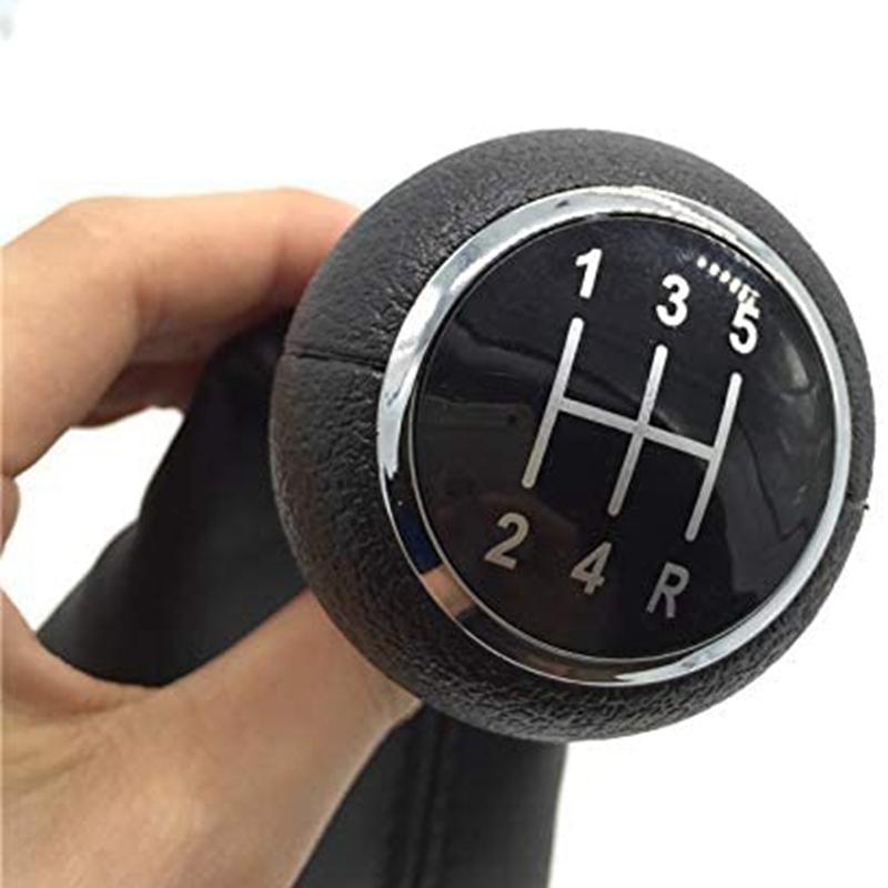 5 Speed Gear Shift Knob Gearstick Gaiter Boot Kit Leather Shift Handball For Gol Pointer Saveiro Parati 2004-2010-A87Q
