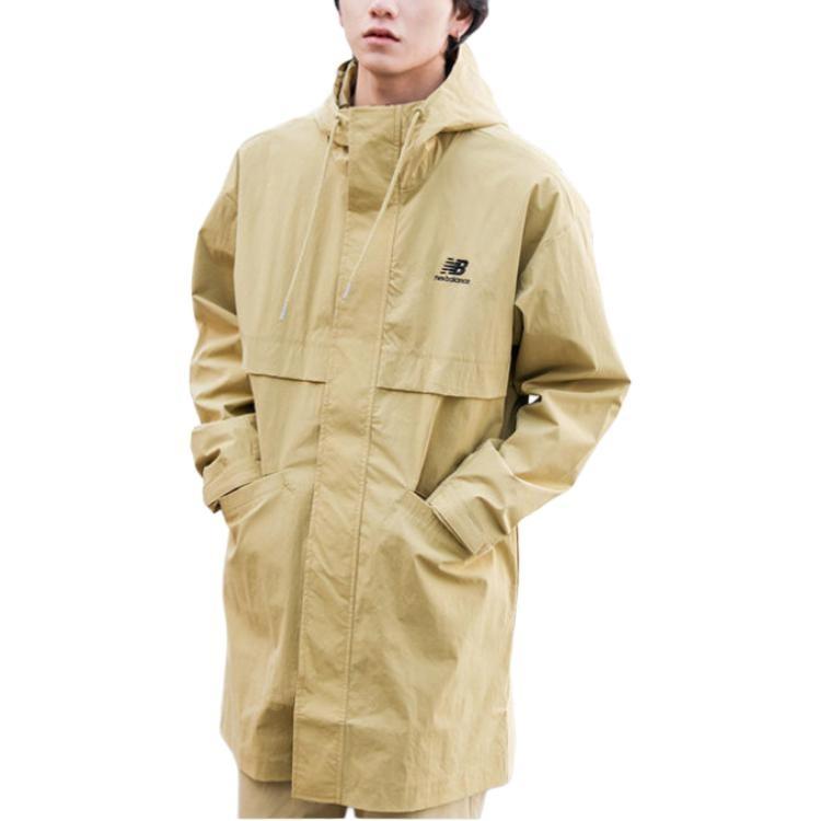 New Balance Casual Lifestyle Long Jacket Asia Sizing 'Olive Green' Men's AMJ11337-BEI