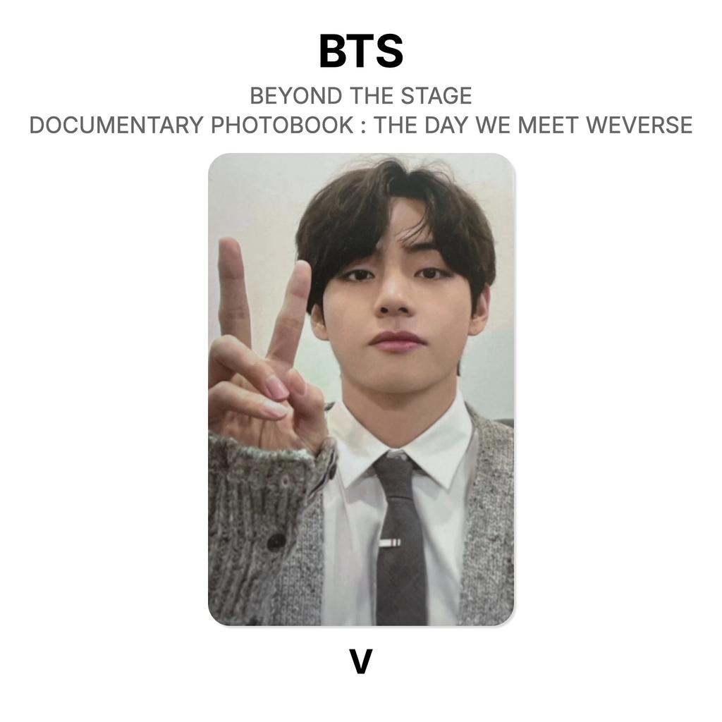 BTS BEYOND THE STAGE PHOTOBOOK DOCUMENTARIO DEI BTS : IL GIORNO IN CUI CI INCONTRIAMO Weverse Fotocard Ufficiale
