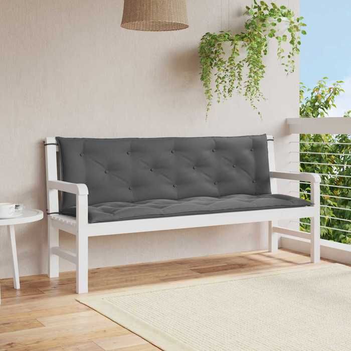 Coussin pour balancelle - VIDAXL - Gris Anthracite - 150 cm - Oxford 100% polyester - Résistant aux intempéries
