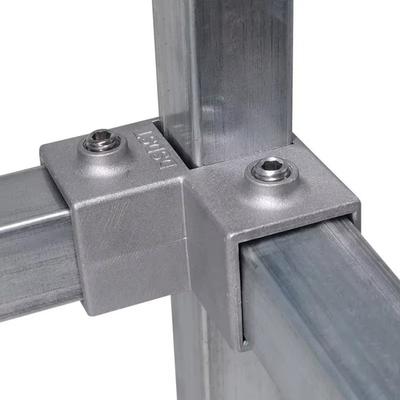 20x20mm Vierkantrohr 25x25mm 30mmx30mm Dreiweg-Vierkantrohr-Festklemme-Verbinder Zubehör Aluminiumlegierung Winkel