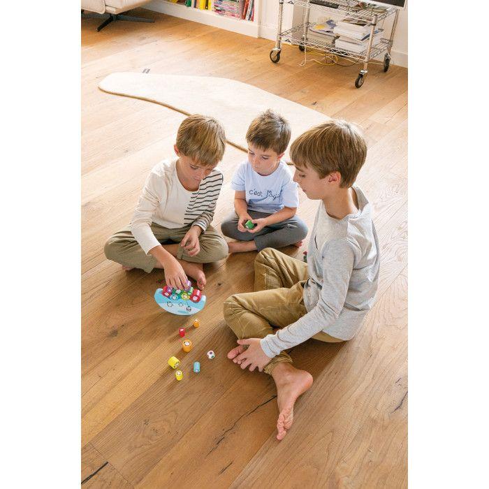 Jeu d'assemblage - Apli Agipa - equilibre pingouins - Multicolore - Bleu - Bois