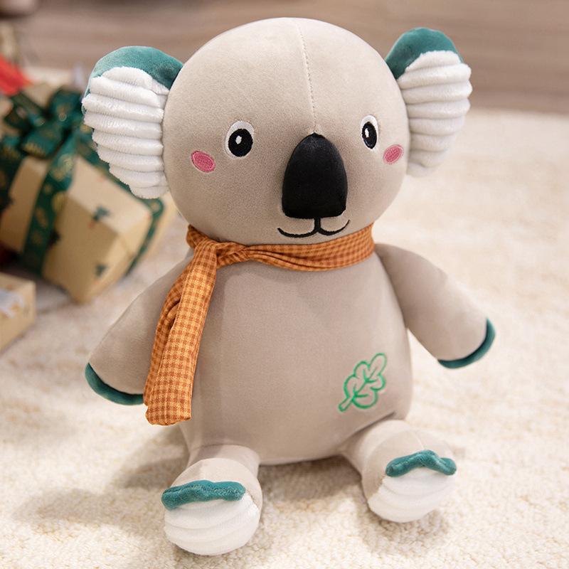 Cute Scarf Koala Doll Plush Toy Koala Bear Doll Children's Company Soothing Rag Doll Birthday Gift