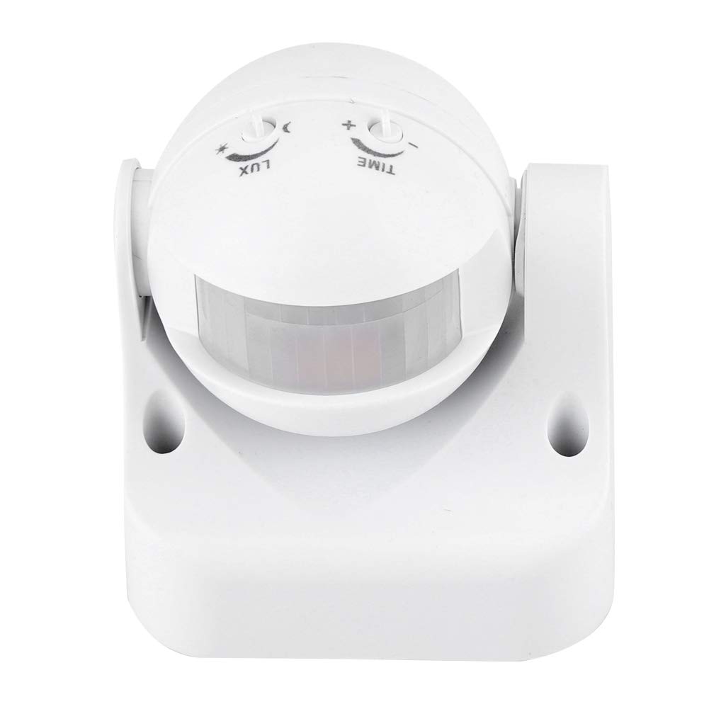 DOACT Bewegungsmelder Lichtsensor PVC 6 IP44 Außenbereich Sensor, Schalter, Schalter, Material, 8.5 9.5cm, Kompakt, Einstellbar, Wasserdicht,