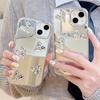 Shining Mirror 3D Heart Case for iPhone 11 12 13 14 15 Pro Max 7 8 Plus SE  15Pro X XR XS MAX Hard Shockproof Phone Cover