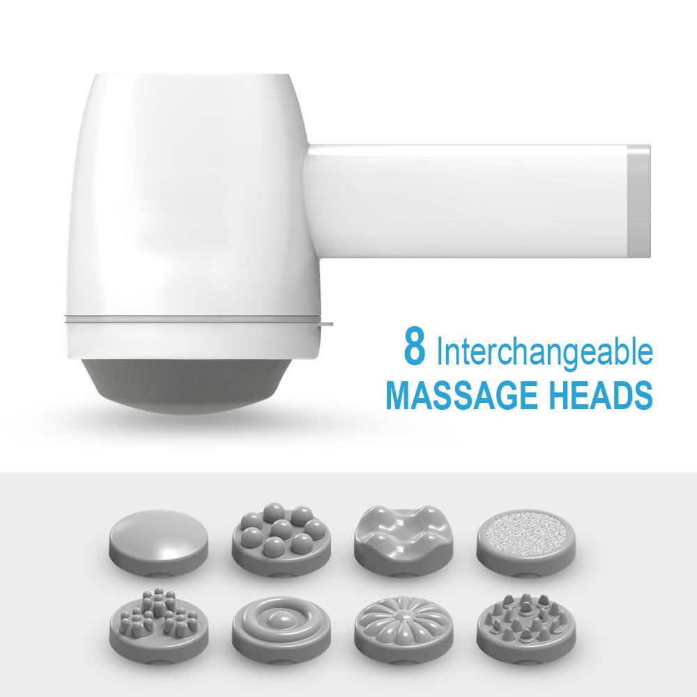 

Multi functional vibration massager handheld rechargeable vibration tapping strong shoulder back neck massage the whole body белый