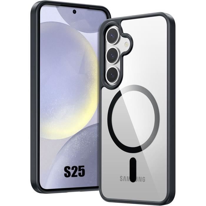 Coque de protection - booling - samsung galaxy s25 - antichoc - anneau magnétique - noir