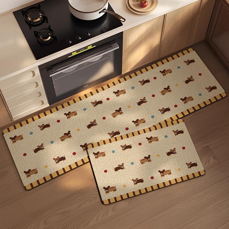 Carpet for Kitchen Absorbent Floor Mat Anti-slip Entrance Doormat Bathroom Toilet Area Non-slip Rug Washable Alfombra De Cocina