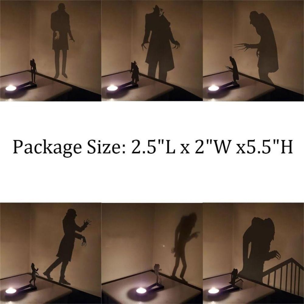 Funny Shadow Projector Candle Stand Black Candle Holder Shadow Projectors Candlestick Holders