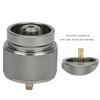 Propane Stove Tank Refill Adapter Burner Converter with Automatic Shut-off Gas