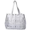 JIMMY CHOO SOFIA Star Studs Leather Tote Bag SilverUsed