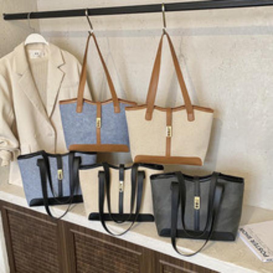 Shoulder Bag Casual Bucket Tote Purse Large Capacity Versatile Handbag For Women Fashion Outdoor Shopping Bag CLE