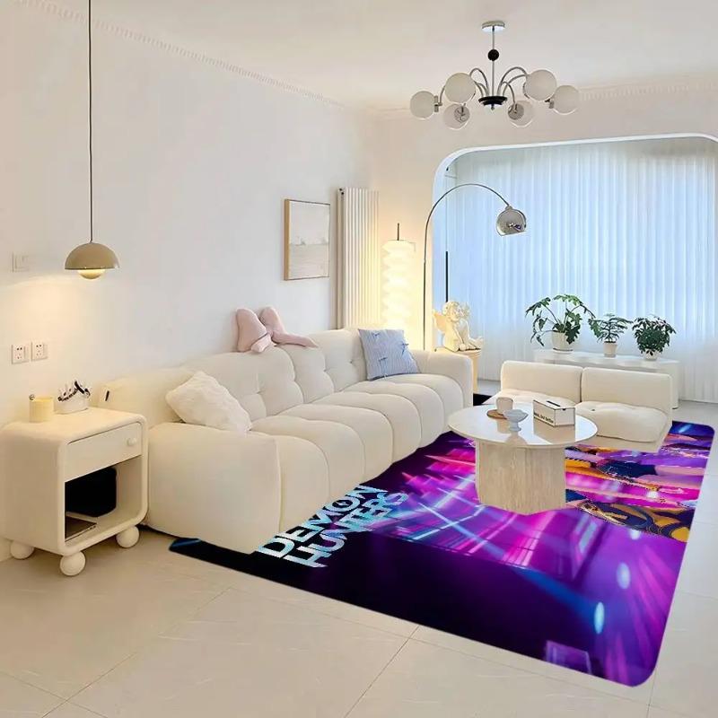 Kpop D-demon Hunters Podložka obdélníková Protiskluzová Domácí Měkká Rohožka Přední Dveře Vnitřní Venkovní Rohožka Vítejte Rohožka Velký Koberec