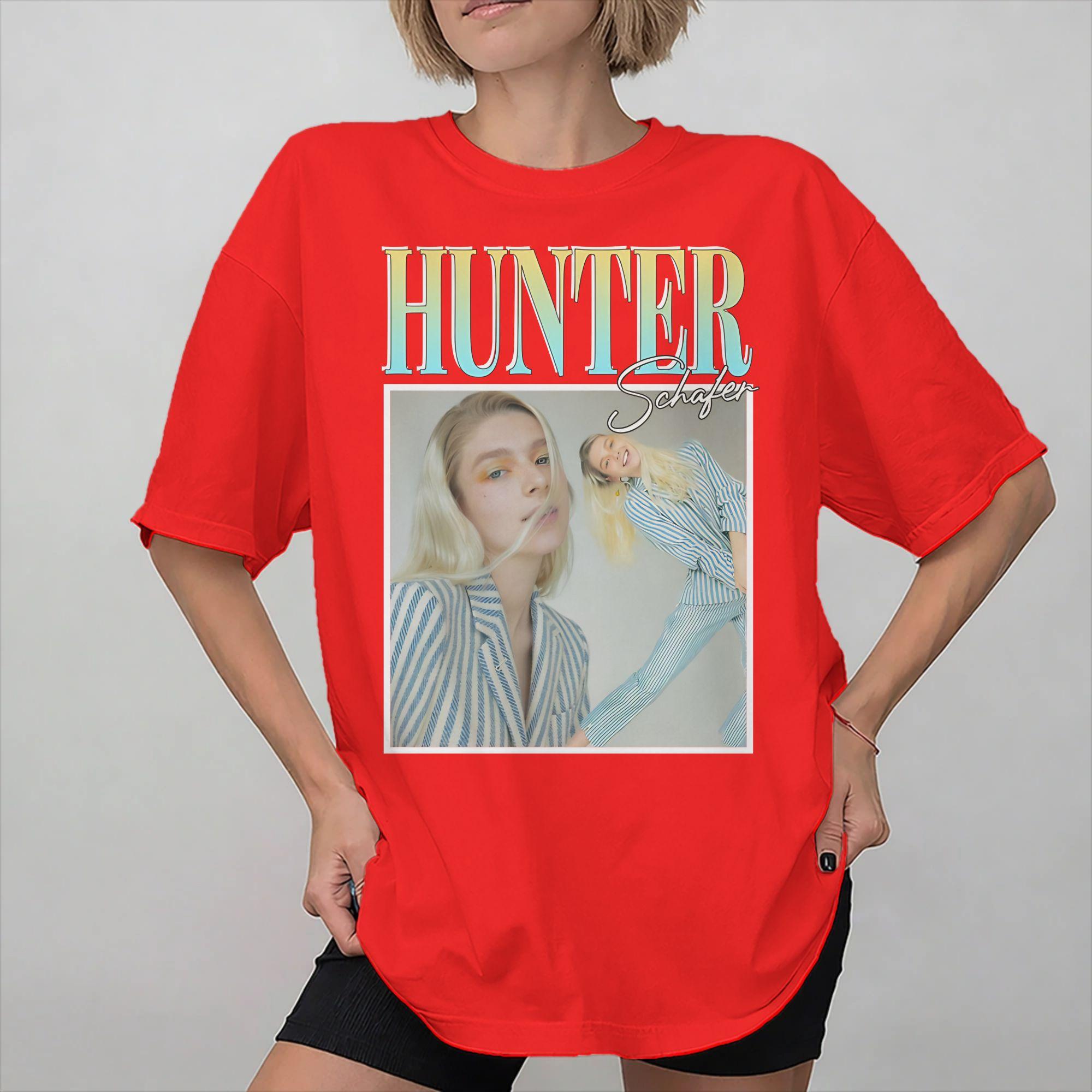

All Seasons Jules Vaughn Hunter Schafer T Shirt for Unisex Women 100 Cotton Tshirts Short Sleeve Clothes S