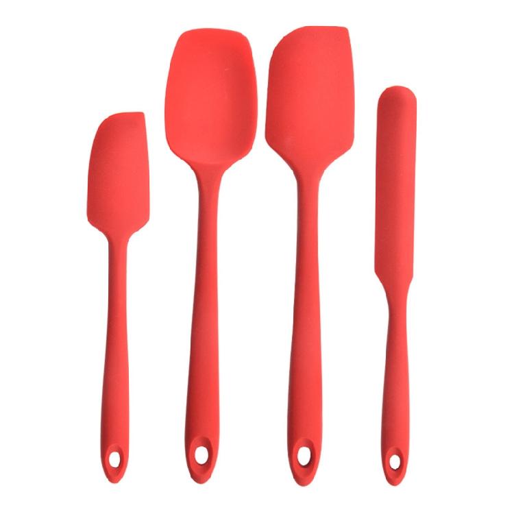 4-piece Silicone Spatula Set Baking Gadgets Cake Cream Spatula Silicone Material