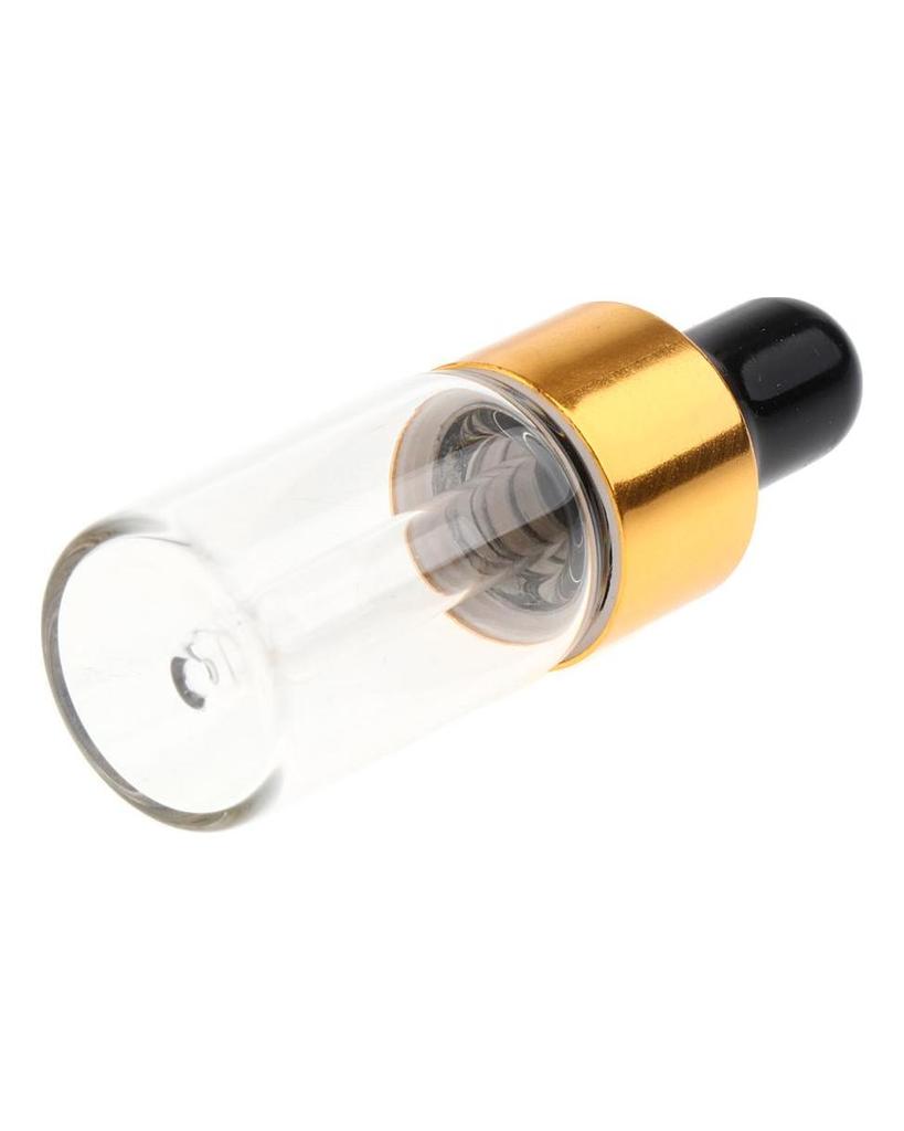 20 Pieces Travel Empty Glass Essential Oil Refillable Dropper Bottles 1 ML
