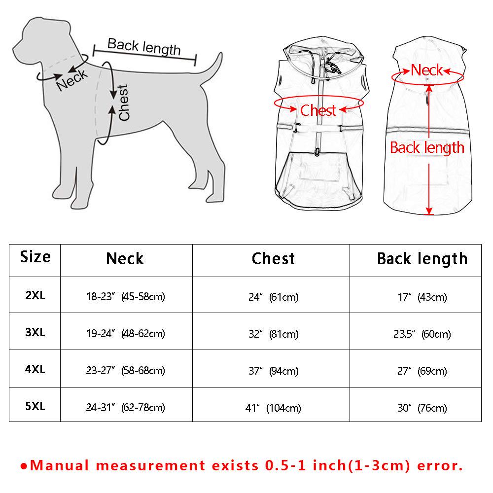 dog raincoat with hood pattern
