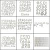 9-Style Metal Carbon Steel Letter & Number Knife Mold for DIY Cutting