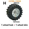 1Pcs Technical Tire & Wheel Hub Building Blocks Compatible with MOC Car Truck Parts