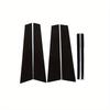 6pcs Fit For BMW 5 Series G30 G31 2017 2018 2019 2020 2021 2022 2023 6Pcs Gloss Black Pillar Posts Door Side Window Decor Trim Cover