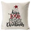 Christmas Pillowcase Gray and White Plaid Office Lumbar Support Home Bedside Cushion Car Neck Cushion