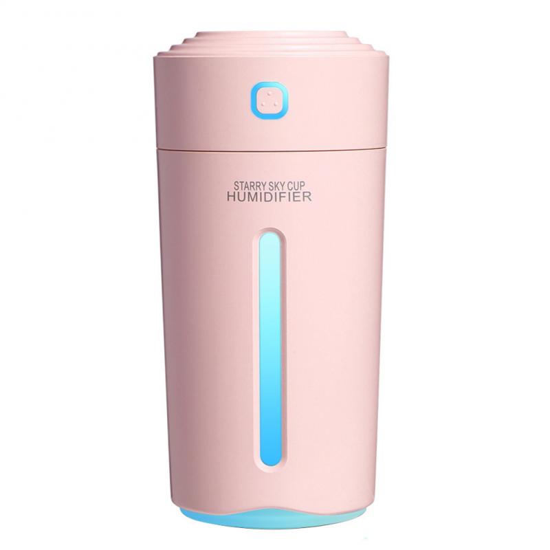 280ML Car Air Humidifier Multifunctional Colorful Atmosphere Light Sprayer Wireless Portable Home Office Air Humidifier 800mah