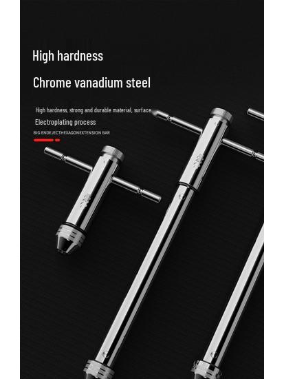 Manual Ratchet Hand Tap Wrench Set for Threading and Reaming