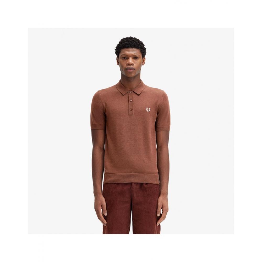 

Fred Perry Classic Merino Wool Knit Shirt Afpm2437623 S54 M