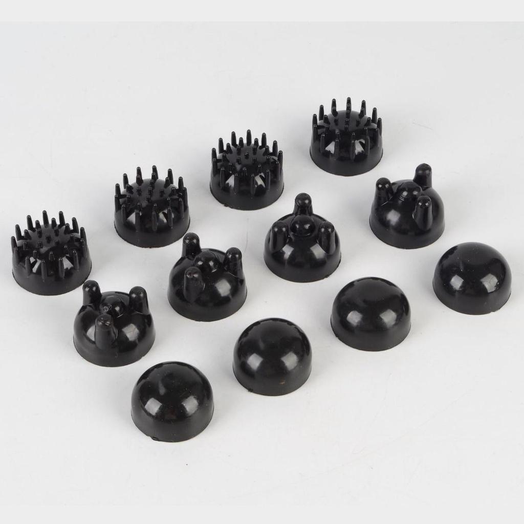 Electric Handheld 4 Head Massager Infrared Body Neck Back Massage Hammer Set