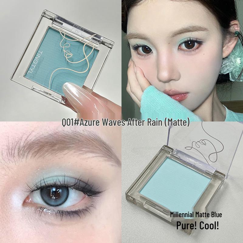 Single Color Eyeshadow: Mashed Potato Diamond Burst Glitter - Brightening Highlight for Beginners