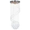 VidaXL Plafondlampe med Krystallperler Spiral Lysekrone Pendellampe Belysning Armatur Stue Kontor Spisestue 281577