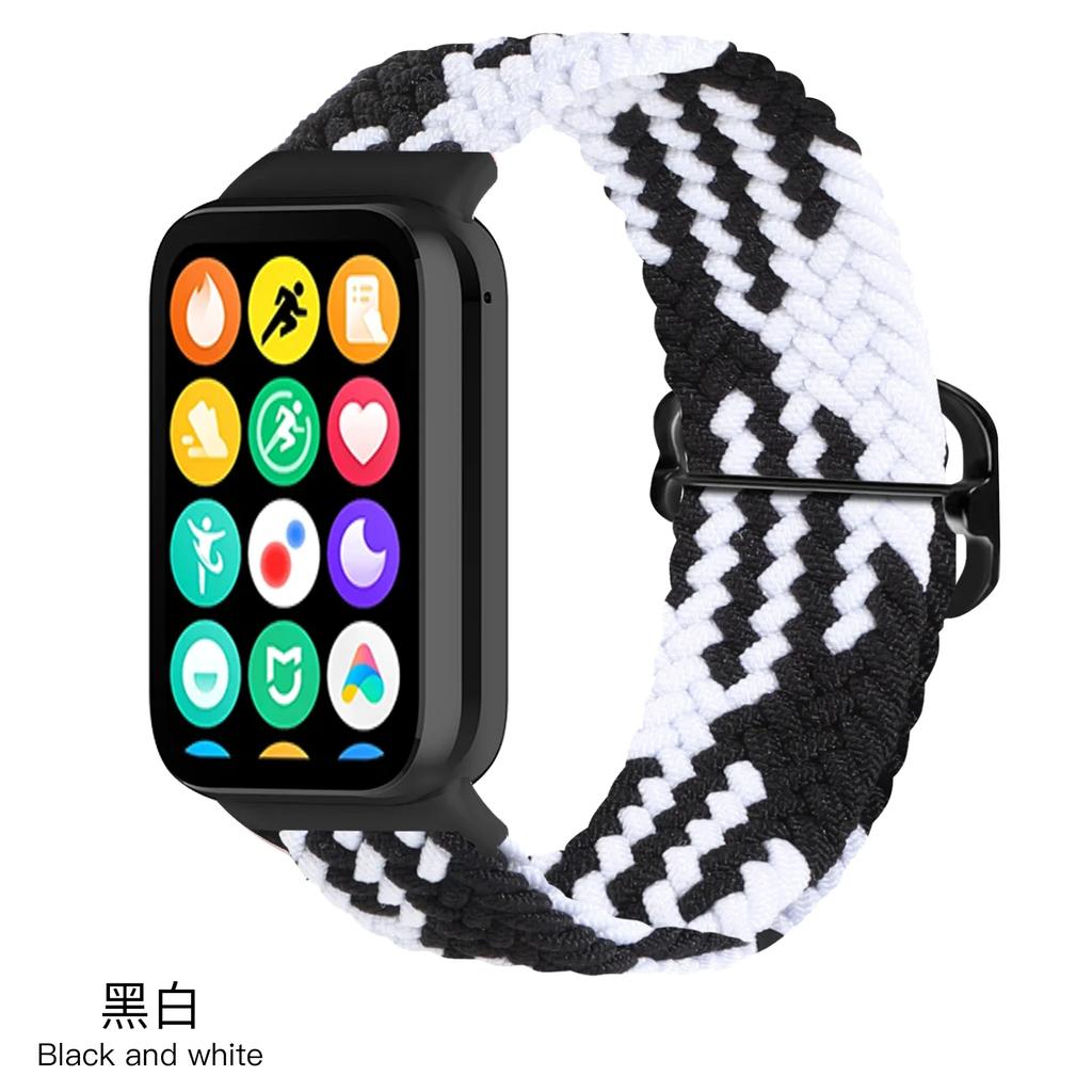 Nylon Loop Strap for Xiaomi Mi Band 9/8 Pro Bracelet AccessoriesCorrea for Redmi Watch 5/4 Belt Smartwatch Replacement Wristband