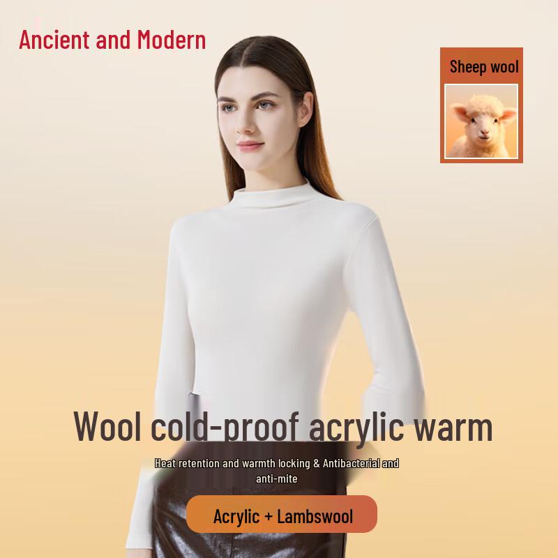 GUJIN Women s Semi-Turtleneck Thermal Base Layer One Size