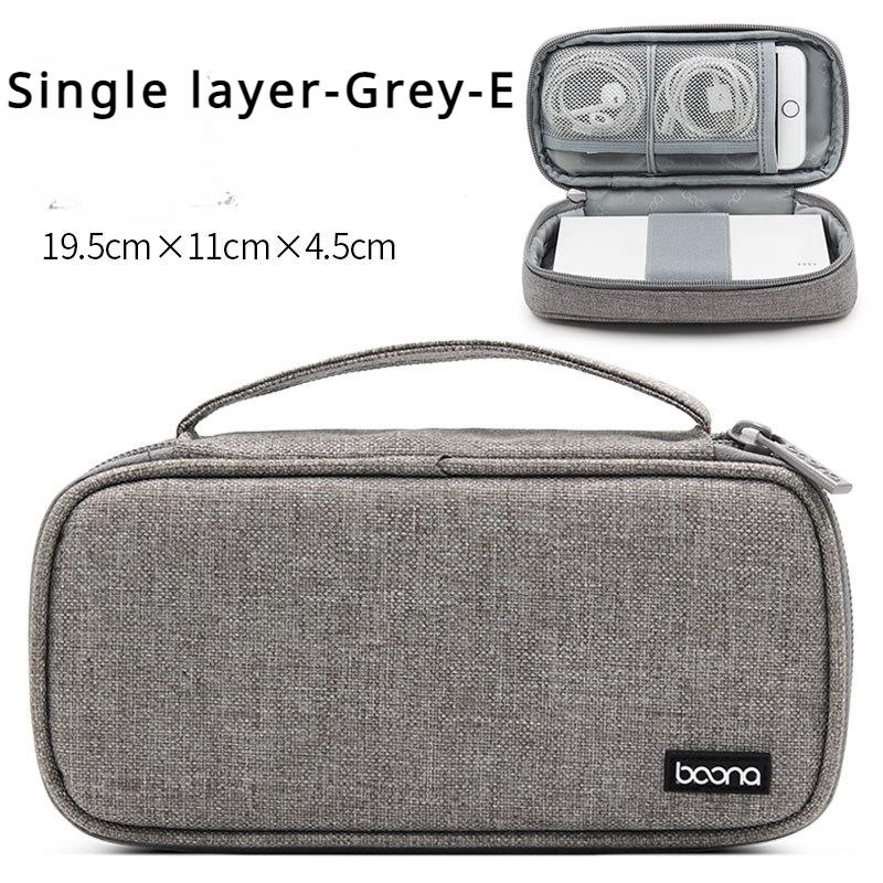 Fashion Portable Data Cable Storage Bag Outdoor Earphone Bag Organizer Digital Gadget Storage Box Charger U Disk Protection Case