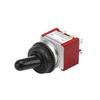 Heschen Miniature Toggle Switch MTS-202 ON-ON DPDT 6 Pin, 2A 250V, 5A 120V, with Waterproof Cap, Pack of 5