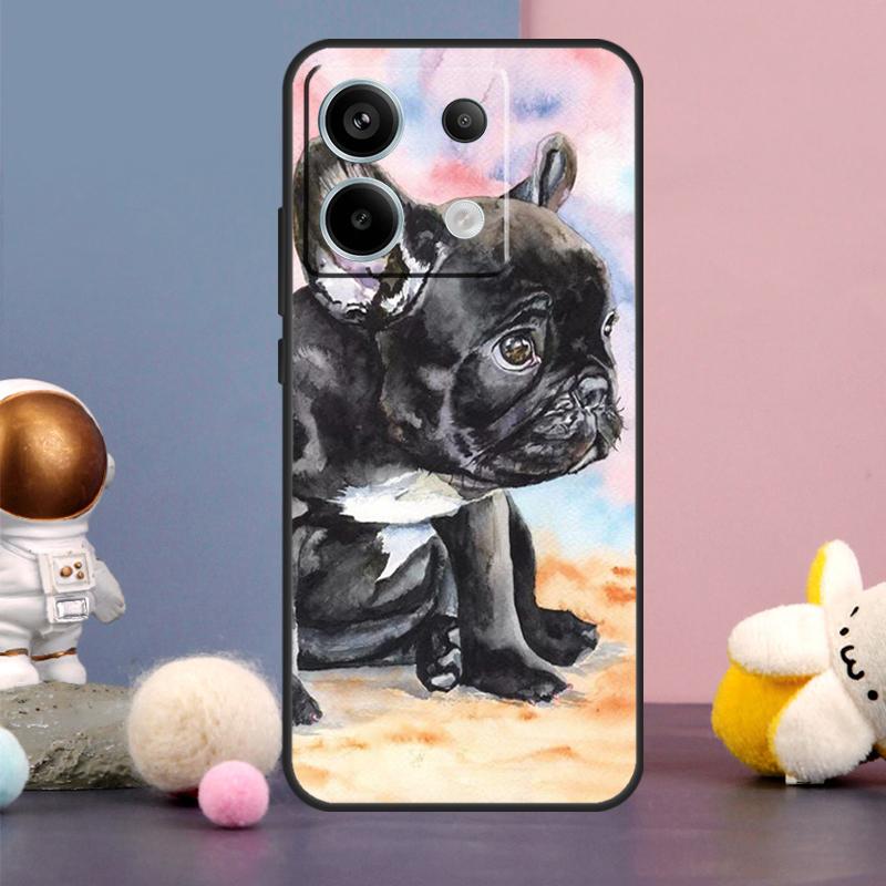 

French Bulldog Dog Case For Xiaomi Redmi Note 14 13 9 10 11 12 15 Pro Plus Redmi 15 15C 14C 10C 12C 13C Cover Redmi Note 12 Pro 4G