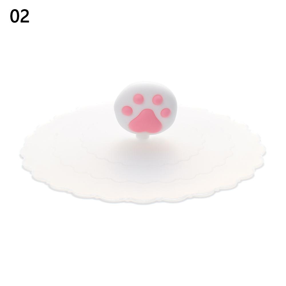 Silicone Cup Lid Dustproof Tea Coffee Cup Lid, Home Cartoon Cup Lid Decoration, Cute and Reusable Glass Cup Lid