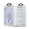 Karl Lagerfeld Klhmp16Sscmkcrhu Iphone16 6.1 Fioletowy/Purple Hardcase Silicone Karl&Choupette Ring Magsafe