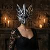 Máscara Respirável de Halloween para Baile de Máscaras, Máscara de Espuma de Dragão 3D, Máscara Facial Completa de Criatura Mítica Fantástica para Fantasia, Cosplay