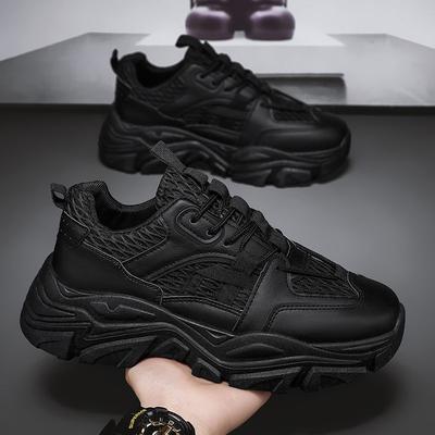 Men's Shoes Spring Mesh Breathable Versatile Sports Casual Shoes Men's Thick Soles Inner Height Increase Tide Shoes Men