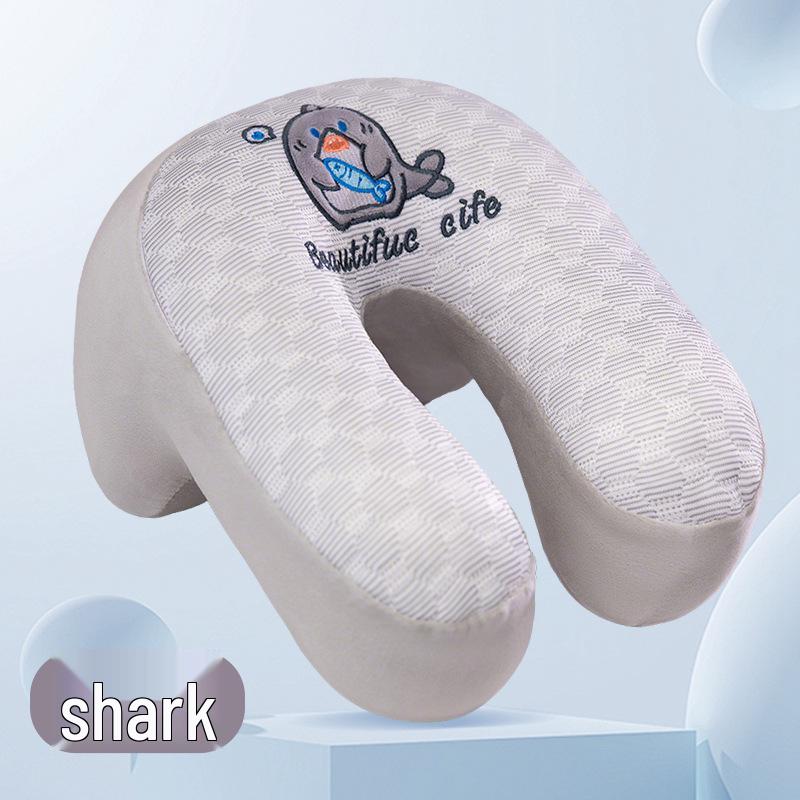 Cartoon Ice Silk Face-Down Nap Pillow for Students and Office Use 25x25x17 cm Removable Cover