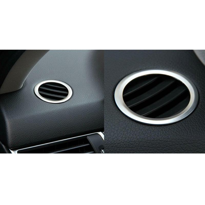 2Pcs Dashboard Air Vent Outlet Cover Ring Trim Fit for Mercedes Benz GLK X204 ML W166 GL X166 B Class W246