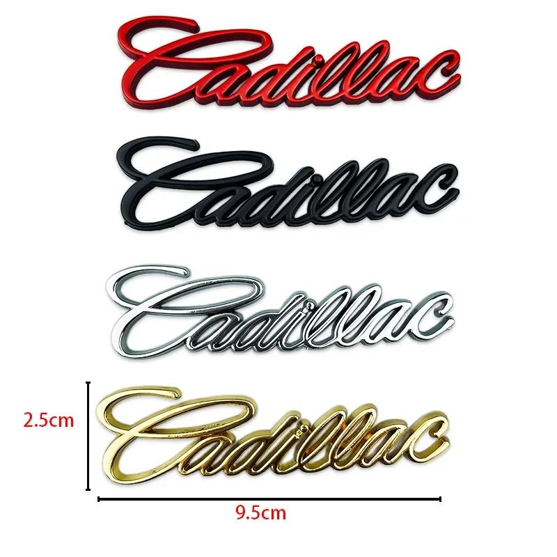 Klasická kovová nálepka s emblémem 9,5x2,5cm pro Cadillac CT4 CT5 XT4 XT5 XT6 ATS CTS CT6 Boční blatník Znak na víko kufru Vnější dekorace