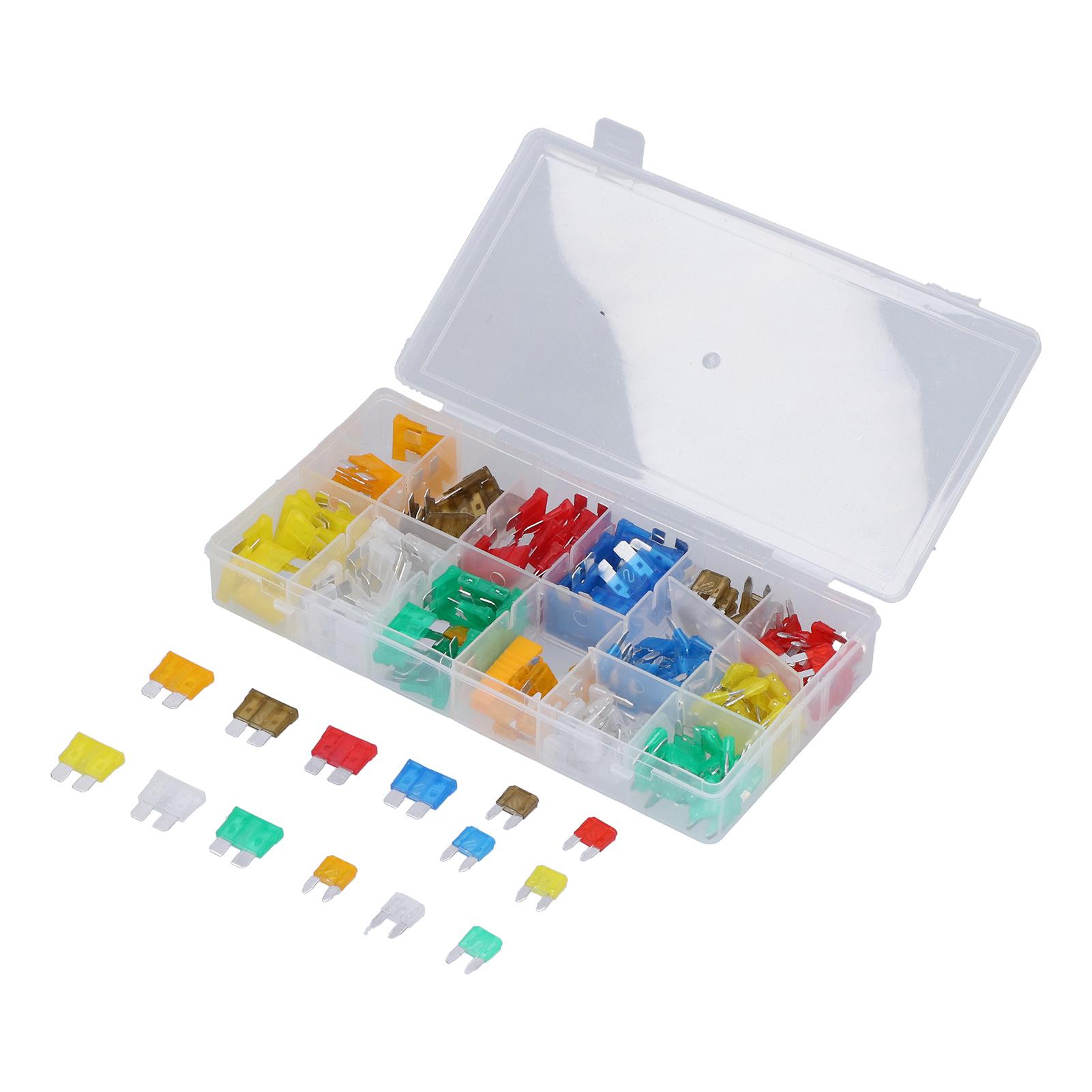 

220 шт. автомобильных предохранителей, средний и малый набор для замены предохранителей PES Blade с зажимом 32 В