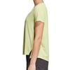 adidas T Shirts Women's Green Crew Neck Moderate Straight Fit CF4440